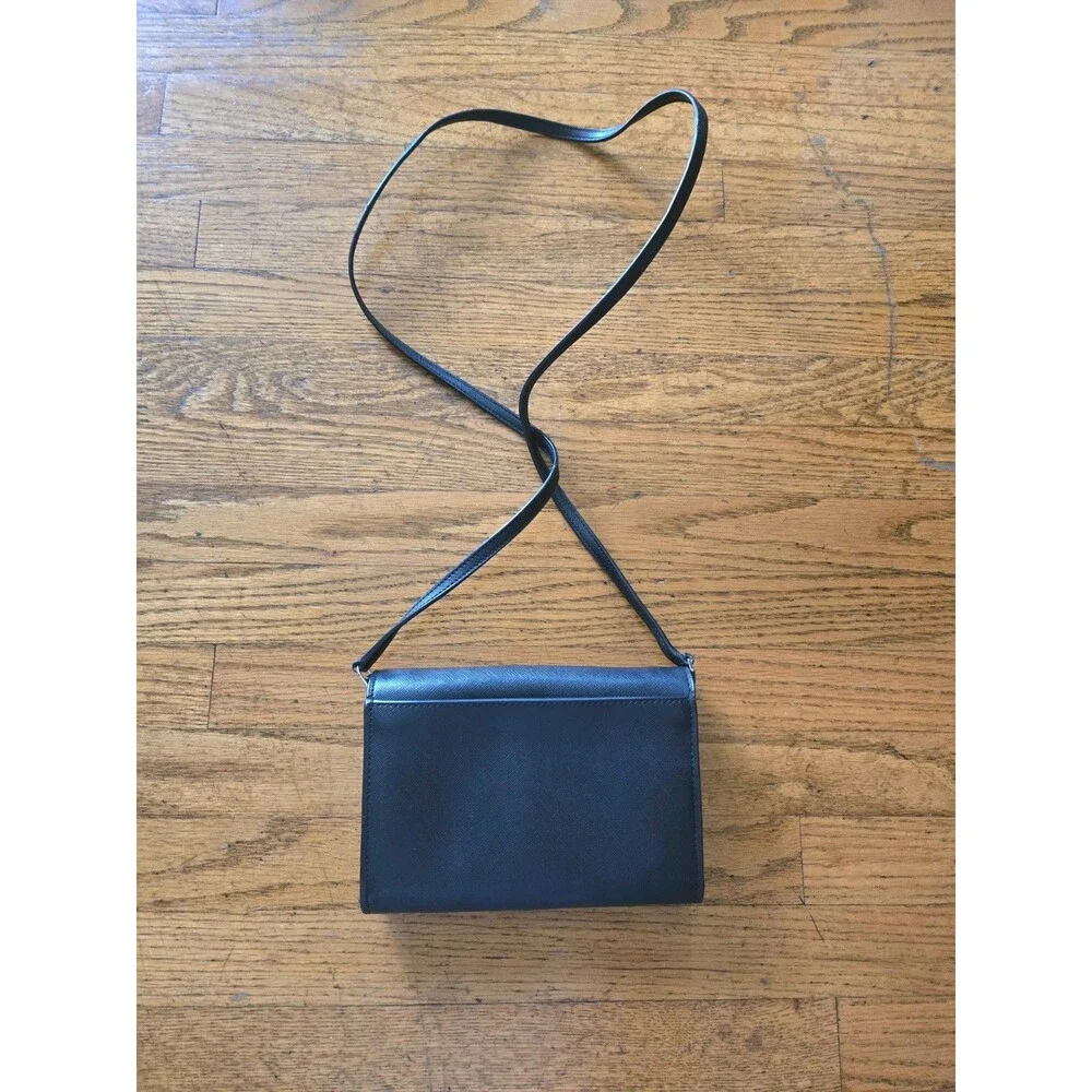 Kate Spade New York Kerri Wallet Crossbody Convertible Purse Black Leather Bag